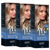 Kit 3 Keraton Tonalizante Banho De Brilho Platina - Kert Kit 3 Keraton Tonalizante Banho De Brilho Platina - Kert