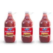 Kit 3 ketchup 3kg Delicioso para Food Service e Restaurantes