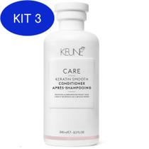 Kit 3 Keune Care Keratin Smooth Condicionador 250ml