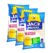 Kit 3 Kg Areia Sanitária Base de Mandioca p Caixa Gatos
