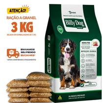 Kit 3 KG Granel Ração Para Cachorro Billy Dog Refeição Diária 22% de Proteína