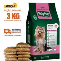 Kit 3 KG Ração Para Cachorro Billy Dog Raças Pequenas Granel