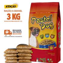 Kit 3 KG Ração Para Cachorro Pastel Dog Granel