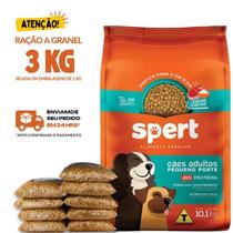 Kit 3 KG Ração Para Cachorro Spert Cães Premium Adultos Pequeno Porte Granel