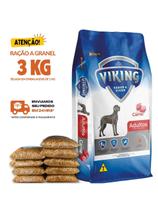 Kit 3 KG Ração Para Cachorro Viking 19% de Proteína Granel