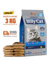 Kit 3 KG Ração Para Gato Billy Cat Select Mix Granel