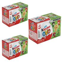 KIT 3 Kinder Ovo Copa do Mundo 40g Com 2 Unidades De 20g