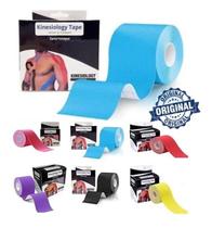 Kit 3 Knesio Tape Fita Elástica Bandagem 5mx5cm Fisioterapia