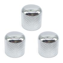 Kit 3 Knob de metal guitarra baixo GOTOH VK1 18 C Cromado