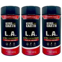 Kit 3 L.A. Óleo De Cártamo Ultra Concentrado 1000mg 360 Cápsulas - King Earth