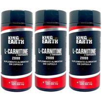 Kit 3 L. Carnitina 360 Cápsulas - King Earth
