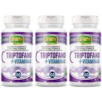 Kit 3 L-Triptofano Com Vitaminas 60 Cápsulas 400mg Unilife