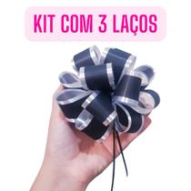 Kit 3 Laços Bola Prontos Presente Aniversário Mães Namorados