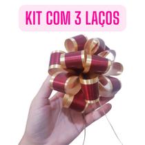Kit 3 Laços Bola Prontos Presente Aniversário Mães Namorados