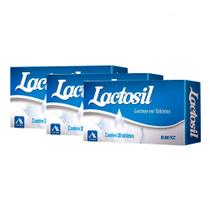 Kit 3 Lactosil 10000FCC Tabletes 30 Unidades cada