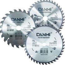 Kit 3 Lamina Disco De Corte Aço Prata Circular 180/180/230mm