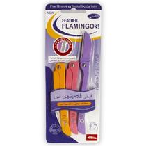 Kit 3 lâminas Flamingo para rosto sobrancelhas e corpo Retoque facial e remoção de pelos de rosto