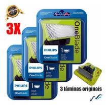 Kit 3 Lâminas Refil Philips One Blade - Qp220/51 Oneblade