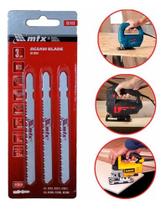 Kit 3 Laminas Serra Tico Tico 75x2,5mm Madeira Mtx 781419