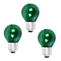 Kit 3 Lampada Bolinha Decorativa Colorida Abajur Festa 15WX127V Mini Bulbo Lustre Kit 3 Lampada Bolinha Decorativa Colorida Abajur Festa 15WX127V Mini Bulbo Lustre