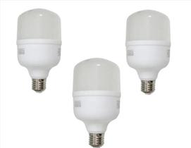 kit 3 lampada bulbo elgin led 30w 6500k Bivolt