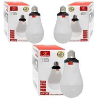 kit 3 Lâmpada De Emergencia Fica Ligada Após Faltar Energia 12h