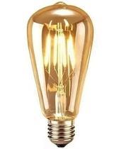 Kit 3 Lâmpada Filamento Led Retrô Vintage 4w Quente St64