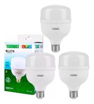 Kit 3 Lâmpada High Led 30w Alta Potência 6500k Branco Frio Kit 3 Lâmpada High Led 30w Alta Potência 6500k Branco Frio