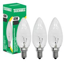 Kit 3 Lâmpada Incandescente Taschibra Vela 40w 2700k E14 220v Kit 3 Lâmpada Incandescente Taschibra Vela 40w 2700k E14 220v