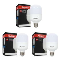 Kit 3 Lâmpada Led 20w Avant Bulbo 6500k Super Branca Bivolt Para Oficina e Galpão Kit 3 Lâmpada Led 20w Avant Bulbo 6500k Super Branca Bivolt Para Oficina e Galpão