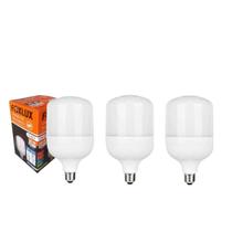 Kit 3 Lâmpada Led Alta Potência Foxlux 20W 6500K Branco Frio Iluminação Residencial Comercial Escritório Cozinha Garagem Depósito