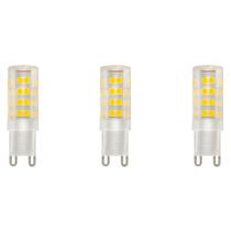 Kit 3 Lâmpada Led Arandela G9 3w Halopin Bipino Bivolt Branco Quente 3000k Arandela Muro Area Externa Exterior Interno