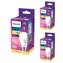 Kit 3 Lâmpada Led Bulbo 16w = 100w 1521lm Bivolt Philips 3000k Amarela Cor Da Luz Branco-quente
