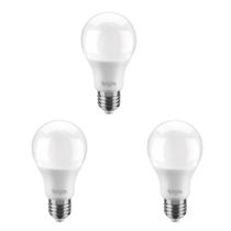 Kit 3 Lâmpada Led Bulbo 7w Bivolt 6500K Branco Elgin