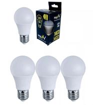 Kit 3 Lâmpada Led Bulbo 9w - Maxxy