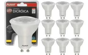 Kit 3 Lâmpada Led Dicróica 4000k 4,8w Luz Branca Quarto Sala