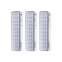 Kit 3 Lâmpada Luminária De Emergência Intelbras Led Bivolt