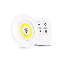 Kit 3 Lampada Luminaria Led Spot Sem Fio Controle Remoto