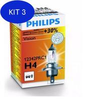 Kit 3 Lampada Philips H4 Odyssey 2.2 95 À 98 Baixo/ Alto