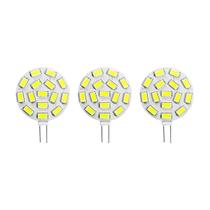 Kit 3 Lâmpadas 15 Leds G4 12V 24v Branco Quente Kit 3 Lâmpadas 15 Leds G4 12V 24v Branco Quente