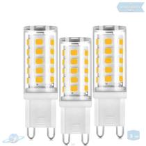 Kit 3 Lâmpadas De Led Halopin G9 3W Branco Quente (3000K)