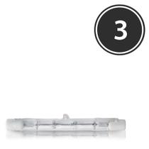 Kit 3 Lâmpadas Halógena Palito 150w 220v Ourolux 01301 Kit 3 Lâmpadas Halógena Palito 150w 220v Ourolux 01301