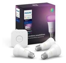 Kit 3 Lâmpadas Inteligentes+ Hub Philips Hue Starter Kita60