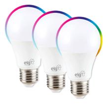Kit 3 Lâmpadas Inteligentes Led 10W Interna ELG - SHLL100