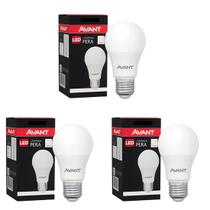 Kit 3 Lâmpadas Led 12w Avant Pera 3000k Luz Amarela Aconchegante Bivolt Para Sala Quarto e Abajur Kit 3 Lâmpadas Led 12w Avant Pera 3000k Luz Amarela Aconchegante Bivolt Para Sala Quarto e Abajur