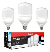 Kit 3 Lâmpadas Led 20w Bulbo E27 6500k Branca Fria Avant Kit 3 Lâmpadas Led 20w Bulbo E27 6500k Branca Fria Avant