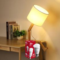 Kit 3 Lâmpadas Led 3000/6000k 9w Kian Bivolt