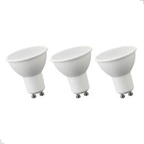 Kit 3 Lâmpadas Led Dicroica Gu10 MR16 7W Bivolt 2700K / 4000K / 6000K Luminatti