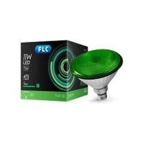 Kit 3 Lâmpadas Led Par30 11w Bivolt Verde Para Jardim Flc