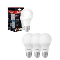 Kit 3 Lâmpadas Led Pera 6500k Branca 12w Bivolt